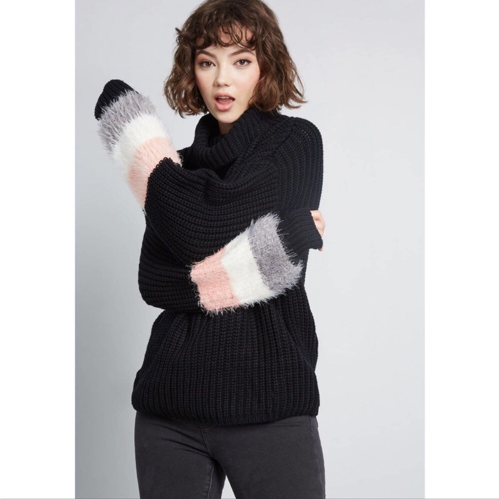ModCloth zeal appeal chunky knit cowl neck sweater